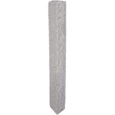 Granite Lantern Post – Gray (2 Thermal / 2 Rock Sides)