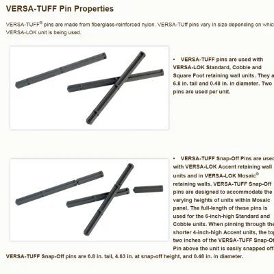 Versa-Lok – VERSA-TUFF® Pins