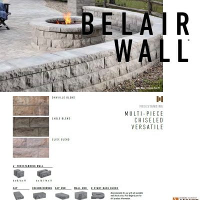 Belgard Belair Wall End Cap 3″